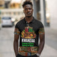 Kwanzaa Honoring The Roots Polo Shirt Pan African Kinara Unity Traditional Tribal Art