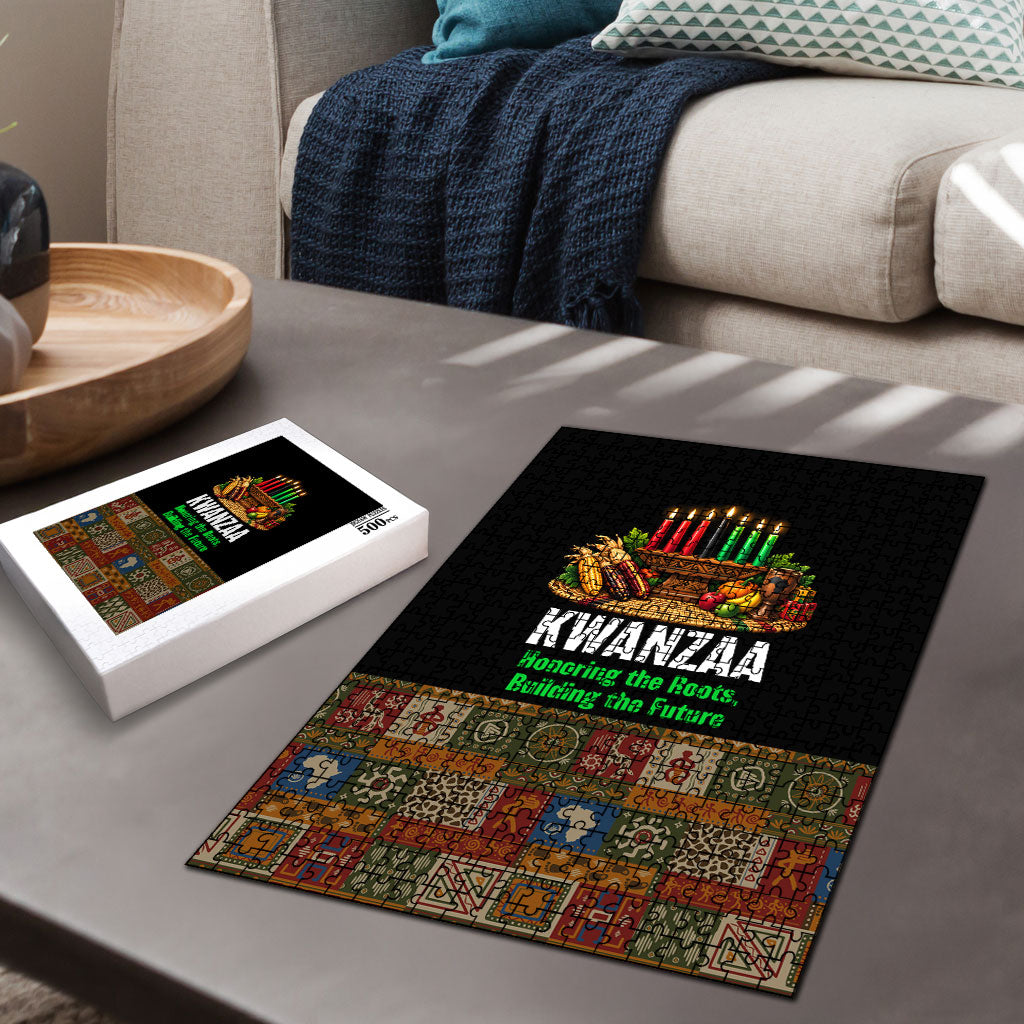 Kwanzaa Honoring The Roots Puzzle Pan African Kinara Unity Traditional Tribal Art
