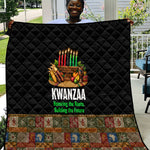 Kwanzaa Honoring The Roots Quilt Pan African Kinara Unity Traditional Tribal Art