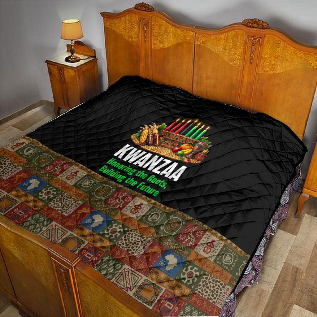 Kwanzaa Honoring The Roots Quilt Pan African Kinara Unity Traditional Tribal Art