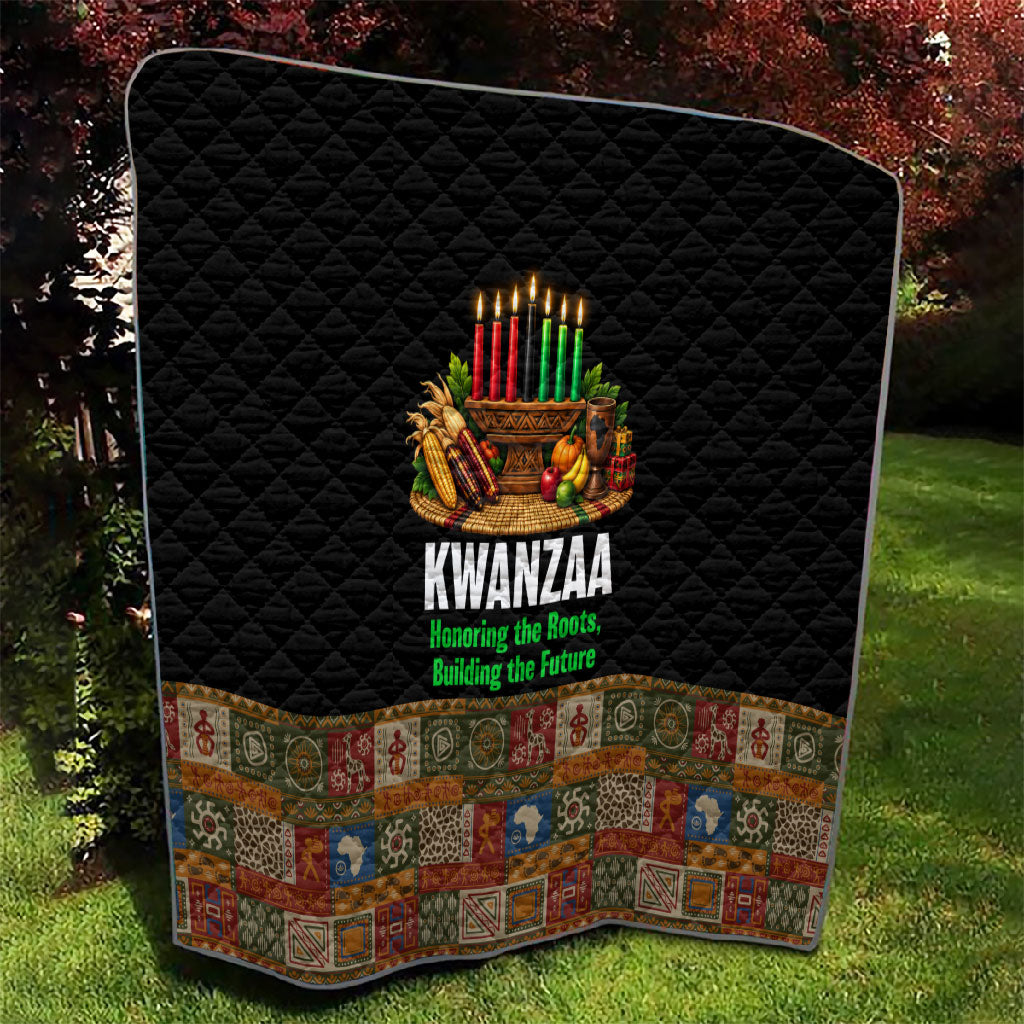 Kwanzaa Honoring The Roots Quilt Pan African Kinara Unity Traditional Tribal Art