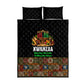 Kwanzaa Honoring The Roots Quilt Bed Set Pan African Kinara Unity Traditional Tribal Art