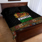 Kwanzaa Honoring The Roots Quilt Bed Set Pan African Kinara Unity Traditional Tribal Art