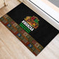 Kwanzaa Honoring The Roots Rubber Doormat Pan African Kinara Unity Traditional Tribal Art