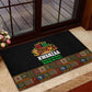 Kwanzaa Honoring The Roots Rubber Doormat Pan African Kinara Unity Traditional Tribal Art