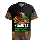 Kwanzaa Honoring The Roots Rugby Jersey Pan African Kinara Unity Traditional Tribal Art