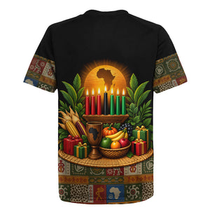 Kwanzaa Honoring The Roots Rugby Jersey Pan African Kinara Unity Traditional Tribal Art