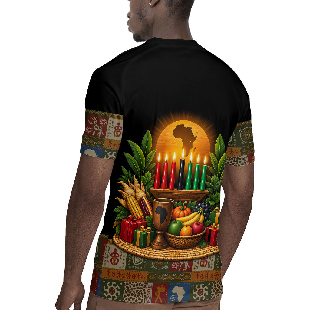 Kwanzaa Honoring The Roots Rugby Jersey Pan African Kinara Unity Traditional Tribal Art