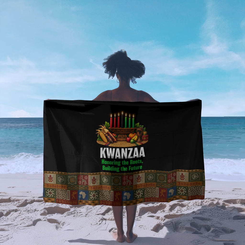 Kwanzaa Honoring The Roots Sarong Pan African Kinara Unity Traditional Tribal Art