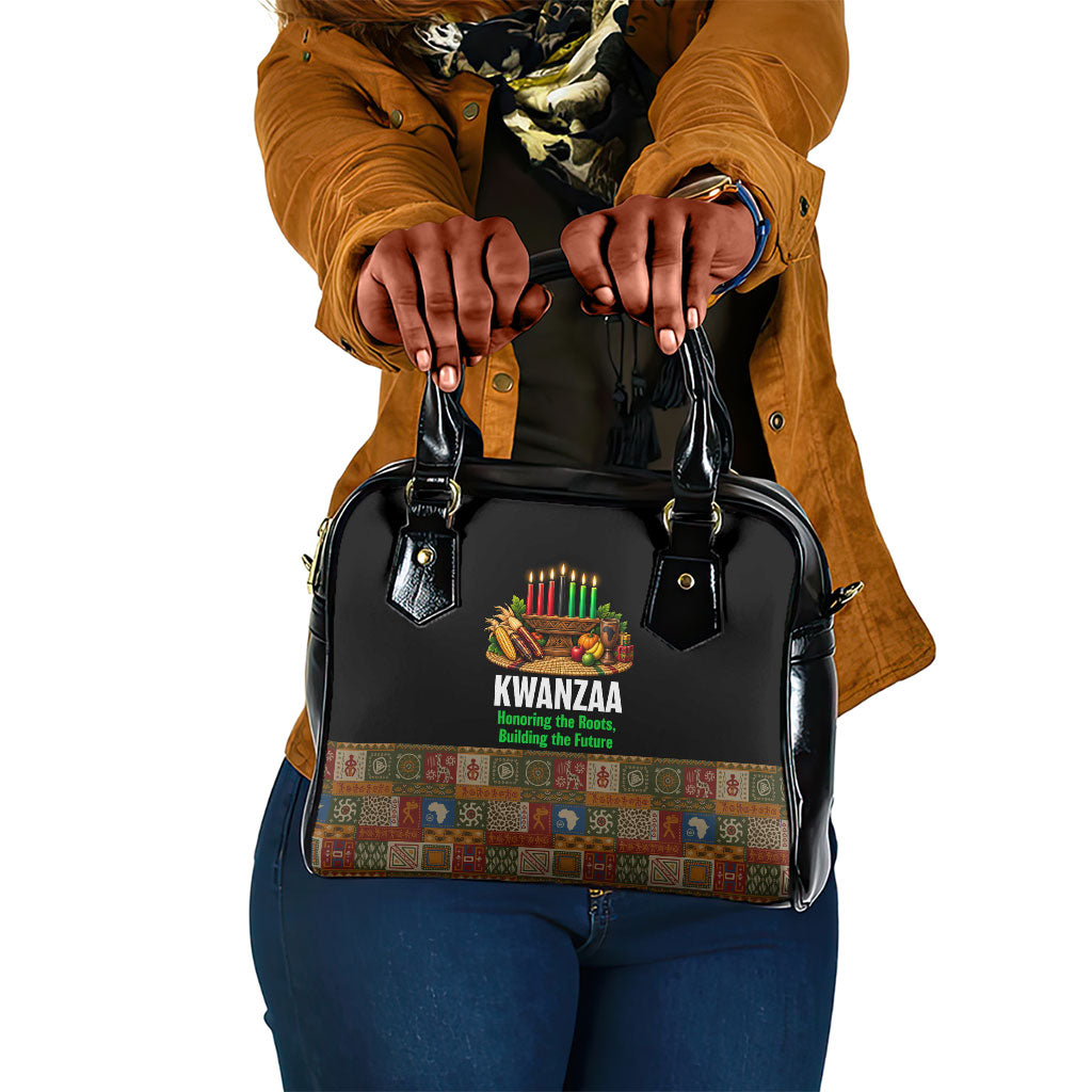 Kwanzaa Honoring The Roots Shoulder Handbag Pan African Kinara Unity Traditional Tribal Art