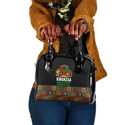 Kwanzaa Honoring The Roots Shoulder Handbag Pan African Kinara Unity Traditional Tribal Art