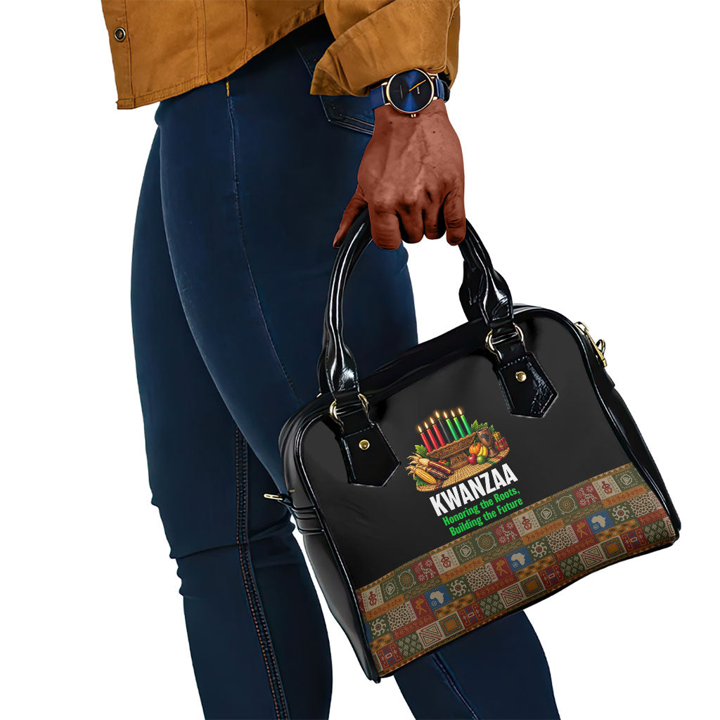 Kwanzaa Honoring The Roots Shoulder Handbag Pan African Kinara Unity Traditional Tribal Art