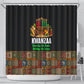 Kwanzaa Honoring The Roots Shower Curtain Pan African Kinara Unity Traditional Tribal Art