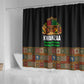 Kwanzaa Honoring The Roots Shower Curtain Pan African Kinara Unity Traditional Tribal Art