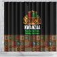 Kwanzaa Honoring The Roots Shower Curtain Pan African Kinara Unity Traditional Tribal Art