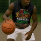 Kwanzaa Honoring The Roots Sleeveless Zip Hoodie Pan African Kinara Unity Traditional Tribal Art
