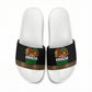 Kwanzaa Honoring The Roots Slide Sandals Pan African Kinara Unity Traditional Tribal Art