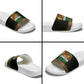 Kwanzaa Honoring The Roots Slide Sandals Pan African Kinara Unity Traditional Tribal Art