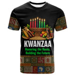 Kwanzaa Honoring The Roots T shirt Pan African Kinara Unity Traditional Tribal Art