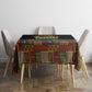 Kwanzaa Honoring The Roots Tablecloth Pan African Kinara Unity Traditional Tribal Art
