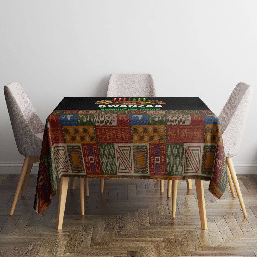 Kwanzaa Honoring The Roots Tablecloth Pan African Kinara Unity Traditional Tribal Art