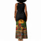 Kwanzaa Honoring The Roots Tank Maxi Dress Pan African Kinara Unity Traditional Tribal Art