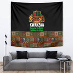 Kwanzaa Honoring The Roots Tapestry Pan African Kinara Unity Traditional Tribal Art