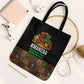Kwanzaa Honoring The Roots Tote Bag Pan African Kinara Unity Traditional Tribal Art