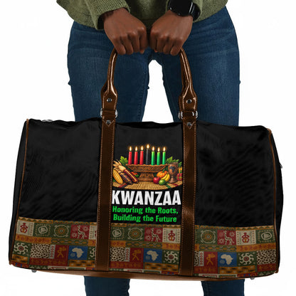 Kwanzaa Honoring The Roots Travel Bag Pan African Kinara Unity Traditional Tribal Art