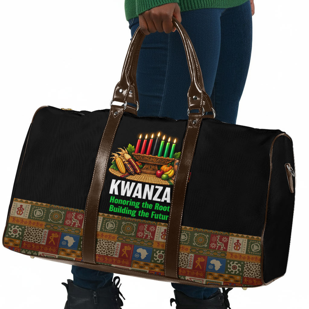 Kwanzaa Honoring The Roots Travel Bag Pan African Kinara Unity Traditional Tribal Art