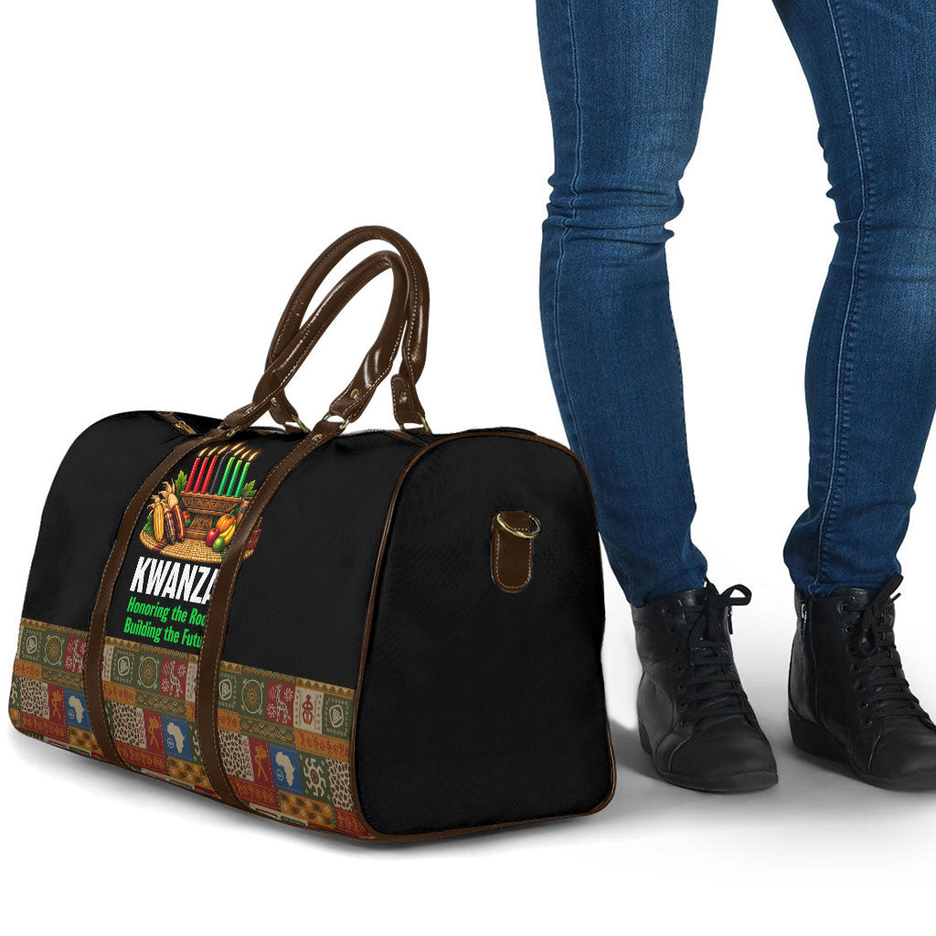 Kwanzaa Honoring The Roots Travel Bag Pan African Kinara Unity Traditional Tribal Art