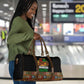 Kwanzaa Honoring The Roots Travel Bag Pan African Kinara Unity Traditional Tribal Art
