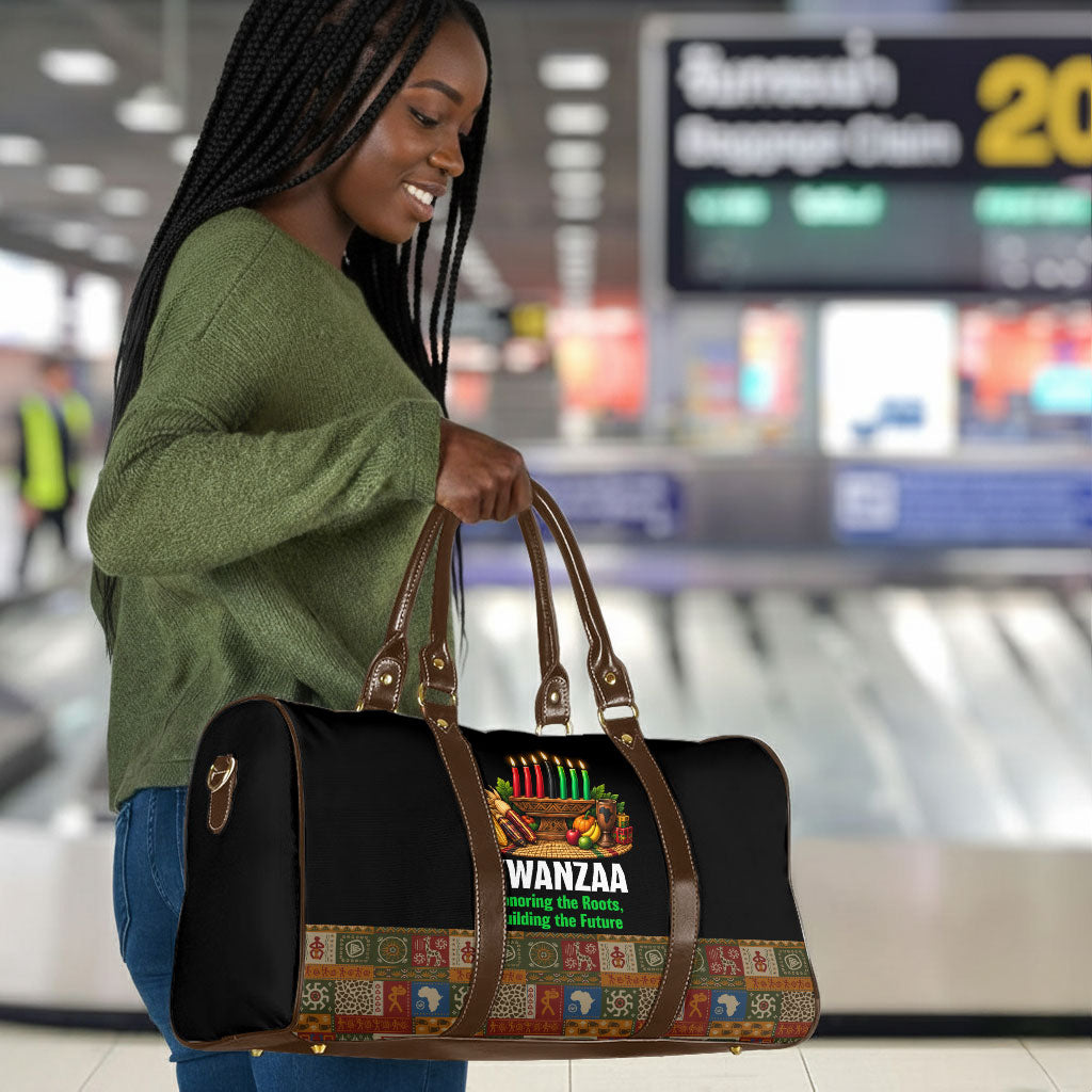 Kwanzaa Honoring The Roots Travel Bag Pan African Kinara Unity Traditional Tribal Art