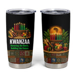 Kwanzaa Honoring The Roots Tumbler Cup Pan African Kinara Unity Traditional Tribal Art