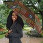Kwanzaa Honoring The Roots Umbrella Pan African Kinara Unity Traditional Tribal Art