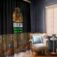 Kwanzaa Honoring The Roots Window Curtain Pan African Kinara Unity Traditional Tribal Art