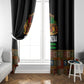 Kwanzaa Honoring The Roots Window Curtain Pan African Kinara Unity Traditional Tribal Art