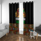 Kwanzaa Honoring The Roots Window Curtain Pan African Kinara Unity Traditional Tribal Art