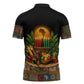 Kwanzaa Honoring The Roots Zipper Polo Shirt Pan African Kinara Unity Traditional Tribal Art