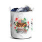 Kwanzaa Pan African Laundry Basket - Mishumaa Saba - Black History - Watercolor Art