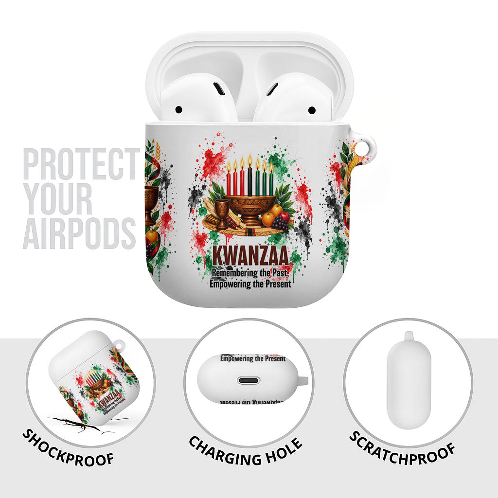 Kwanzaa Pan African AirPods Case - Mishumaa Saba - Black History - Watercolor Art