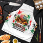 Kwanzaa Pan African Apron - Mishumaa Saba - Black History - Watercolor Art