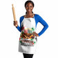 Kwanzaa Pan African Apron - Mishumaa Saba - Black History - Watercolor Art