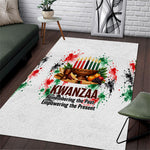 Kwanzaa Pan African Area Rug - Mishumaa Saba - Black History - Watercolor Art