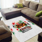 Kwanzaa Pan African Area Rug - Mishumaa Saba - Black History - Watercolor Art