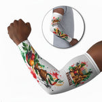 Kwanzaa Pan African Arm Sleeves - Mishumaa Saba - Black History - Watercolor Art