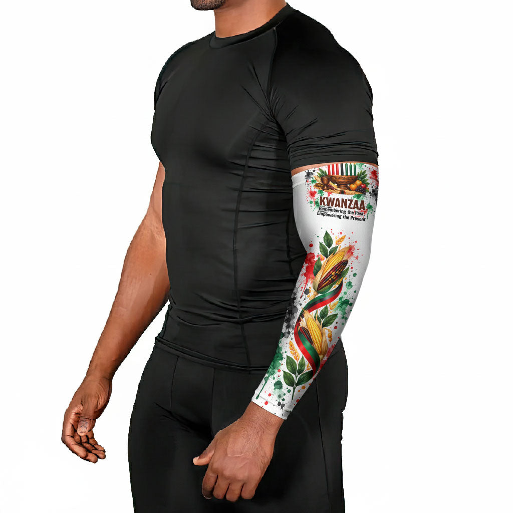 Kwanzaa Pan African Arm Sleeves - Mishumaa Saba - Black History - Watercolor Art