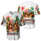 Kwanzaa Pan African Baseball Jersey - Mishumaa Saba - Black History - Watercolor Art