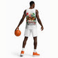 Kwanzaa Pan African Basketball Jersey - Mishumaa Saba - Black History - Watercolor Art