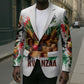 Kwanzaa Pan African Blazer - Mishumaa Saba - Black History - Watercolor Art